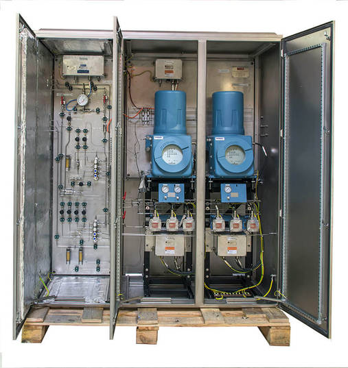 Analysis shelter for offshore platform