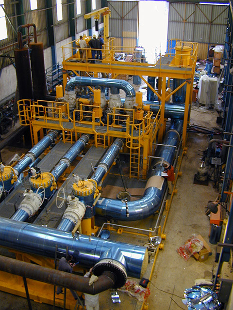 Installation of an oil unloading station